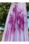 Kadın Pembe Batik Desen Kloş Plaj Elbisesi