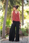 Kahve Albin Crop Bluz