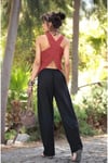 Kahve Albin Crop Bluz