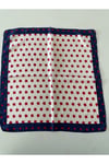 Kırmızı Yıldız İpek Fular 55x55 cm