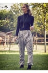 Kruvaze Metal Düğmeli Taş Rengi Unisex Şalvar Pantolon