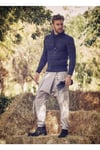 Kruvaze Metal Düğmeli Taş Rengi Unisex Şalvar Pantolon