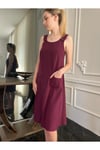 Midi Pamuklu Jile Bohem Anvelop Elbise