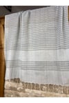Naturel Bebe Mavisi 90x190 Pamuklu Peştemal