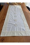 Naturel Dantel Detaylı Runner 50x130