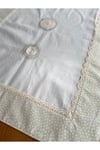 Naturel Dantel Detaylı Runner 50x130