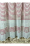 Naturel Kırmızı Çizgili 90x190 Pamuklu Peştemal