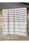 Organik Pamuk Lila 90x190 Hamam Sauna Plaj Peştemali