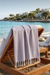 Pamuklu 90x190 Lila Naturel Plaj Hamam Sauna Peştemali