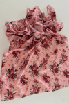 Pembe Çiçek Desenli Soft 170 x 55 cm Şal Fular Saç Bandı 1757097