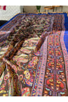 Sax Mavi Etnik Desenli 100 x 180 cm Şal Pareo Paisley 1758097