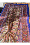 Sax Mavi Etnik Desenli 100 x 180 cm Şal Pareo Paisley 1758097