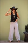 Siyah Albin Crop Bluz
