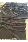 Siyah Elegansa Omuz Atkısı Kaşmir Dokulu Şık Şal Kasmir Sal (Cashmere)