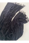 Siyah Kaşmir Yumuşak Dokulu Omuz Atkısı (Cashmere) Kışlık Kalın Şal
