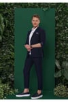 Slim Fit Lacivert Spor Pantolon