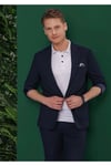 Slim Fit Lacivert Spor Pantolon