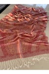 Soft pembe Elegansa Omuz Atkısı Kaşmir Dokulu Şık Şal Kasmir Sal (Cashmere)
