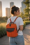 Suya Dayanikli Mumlu Kanas Unisex Ayarlanabilir Uzunluk Sırt Çantası