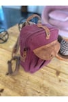 Suya Dayanıklı Mumlu Kanas Unisex Ayarlanabilir Uzunluk Sırt Çantası