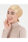 Tesettür Bone Bağcıklı Likralı Dore