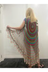 Vintage Tasarım Bohem Pelerin Kimono