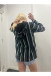 Yeşil Etnik Kapişonlu Sweatshirt
