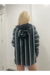 Yeşil Etnik Kapişonlu Sweatshirt