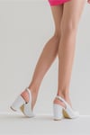 Ernila Shoes Hakiki Deri Arkası Açık Yüksek Topuk Stiletto
