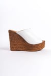 Ernila Shoes Hakiki Deri Dolgu Topuk Sabo Terlik