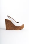 Ernila Shoes Hakiki Deri Dolgu Topuk SaNDALET