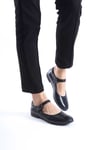 Ernila Shoes Hakiki Deri Kadın Baretli Loafer Ayakkabı