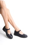 Ernila Shoes Hakiki Deri Kadın Baretli Loafer Ayakkabı