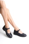 Ernila Shoes Hakiki Deri Kadın Baretli Loafer Ayakkabı