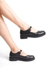 Ernila Shoes Hakiki Deri Kadın Baretli Loafer Ayakkabı