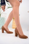 Ernila Shoes Hakiki Deri Yüksek Topuklu Kadın Stiletto