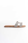 GALE Hakiki Deri Kadın Taşlı Terlik