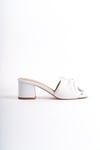 SHOES HAKİKİ DERİ FİYONKLU TOPUKLU TERLİK