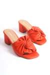 SHOES HAKİKİ DERİ FİYONKLU TOPUKLU TERLİK