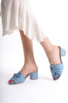 SHOES HAKİKİ DERİ FİYONKLU TOPUKLU TERLİK