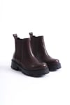 SHOES HAKİKİ DERİ LASTİKLİ KADIN BOT