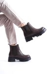 SHOES HAKİKİ DERİ LASTİKLİ KADIN BOT