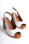 SHOES HAKİKİ DERİ TOPUKLU SANDALET