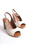 SHOES HAKİKİ DERİ TOPUKLU SANDALET