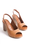 SHOES HAKİKİ DERİ TOPUKLU SANDALET