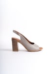 SHOES HAKİKİ DERİ TOPUKLU SANDALET
