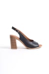 SHOES HAKİKİ DERİ TOPUKLU SANDALET