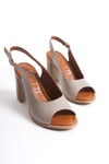 SHOES HAKİKİ DERİ TOPUKLU SANDALET