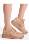 SÜET FİLELİ SNEAKER SPOR AYAKKABI