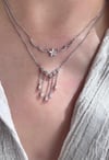 Silver zirkon taşlı minimal kolye